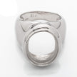 Rim Ring with Oval Bezel Mounting in Sterling Silver 13x18mm