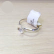 Adjustable Ring with Cup and Peg Mounting in Sterling Silver 6mm