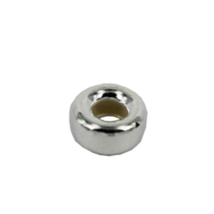 Smooth Flat Rondelle Spacer Bead in Sterling Silver
