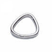Triangular Closed Jump Ring in Sterling Silver 5.9x6.4mm 21 Gauge