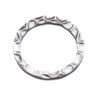 Flat Textured Closed Jump Ring in Sterling Silver 13.3x0.6x0.45x1.43mm