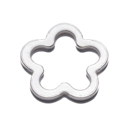 Clover-Like Closed Jump Ring in Sterling Silver 10.7x10.7x0.71x1.36mm