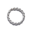 Rope-Like Closed Jump Ring in Sterling Silver 7mm 21 Gauge