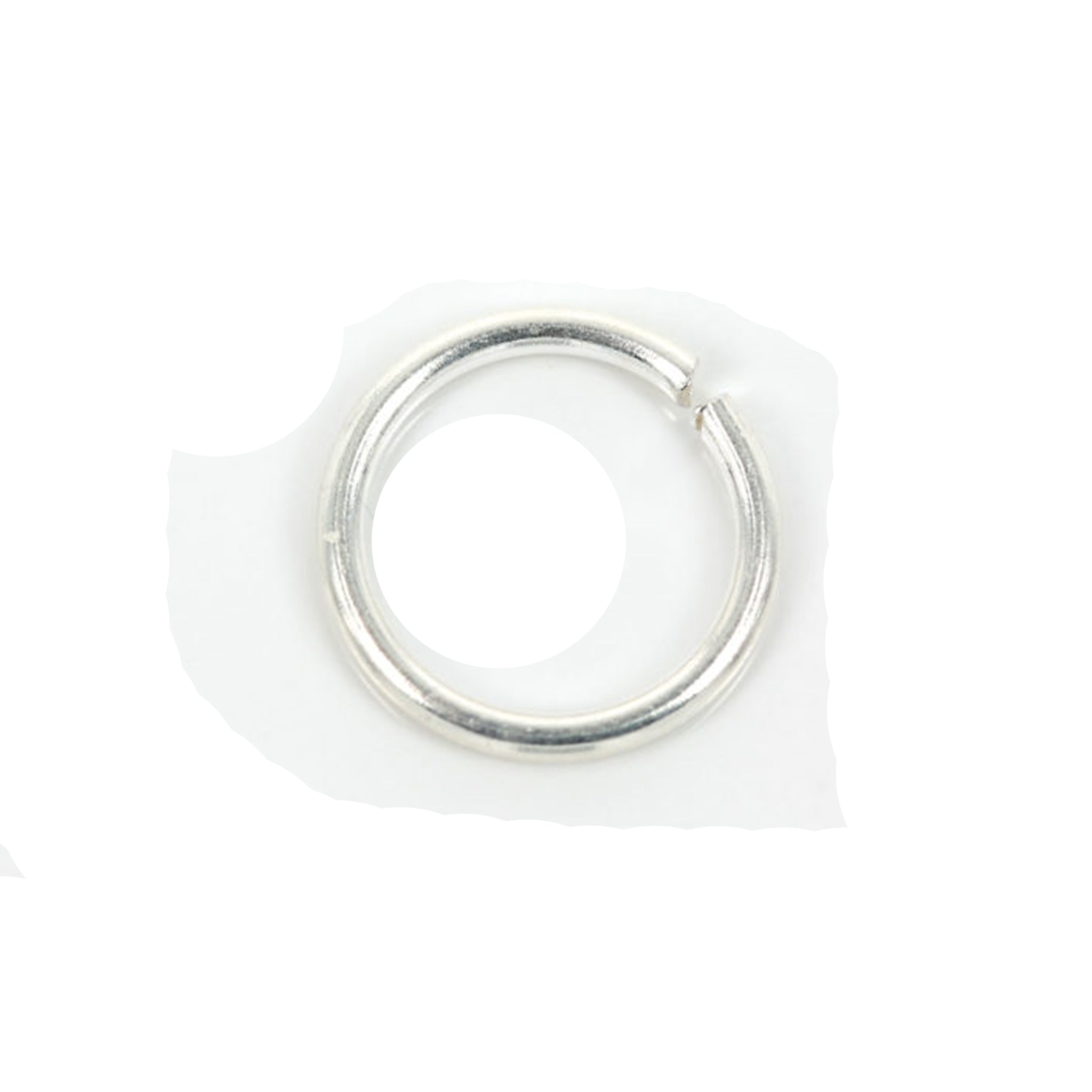 Open Jump Ring in Sterling Silver 8mm 18 Gauge