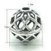 Frolic Round Bead in Antique Sterling Silver 9.8x1.7mm