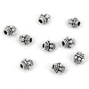 Bali-Style Bicone Bead in Sterling Silver 5x5mm