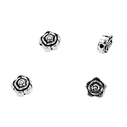 Primrose Accent Bead in Sterling Silver 6x3mm