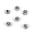 Daisy Disc Accent Beads in Sterling Silver 4x3mm