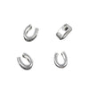 Horseshoe Bead in Sterling Silver 7x5x3mm
