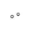 Spiral Patterned Spacer Bead in Sterling Silver 4.5mm