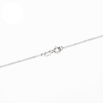 Sterling Silver Flat Link Cable Chain Necklace 1.3mm 16
