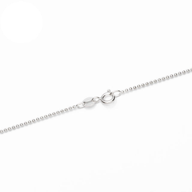 Sterling Silver Ball/Bead Chain Necklace 1.3mm 16