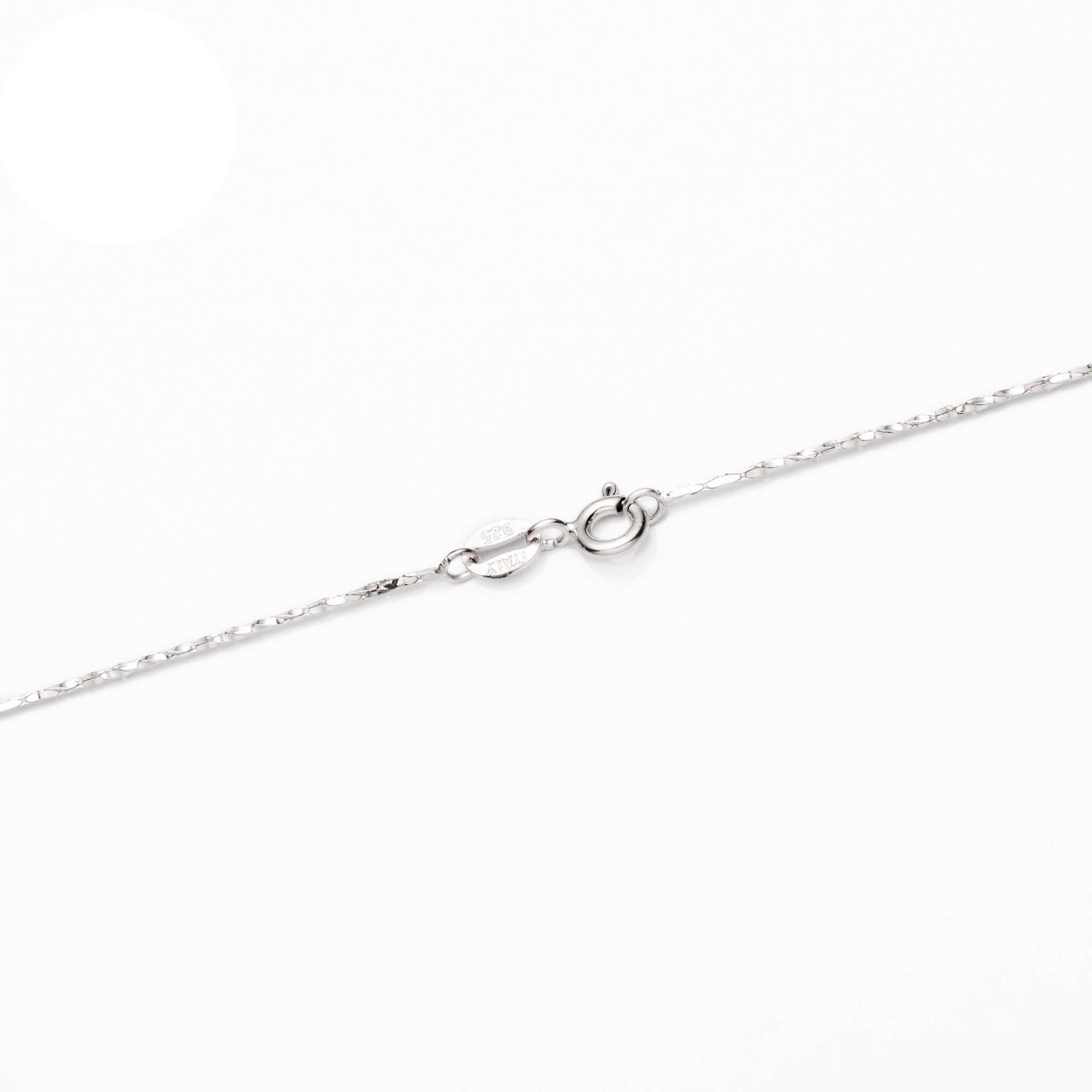 Sterling Silver Fancy Chain Necklace 0.8mm 16
