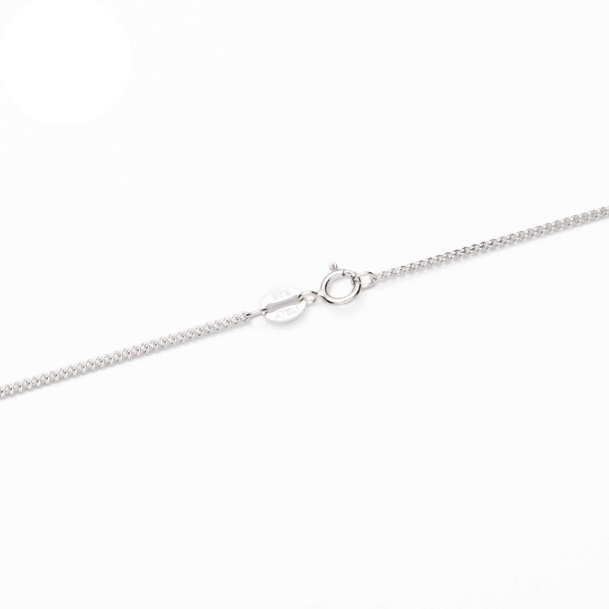 Sterling Silver Curb Chain Necklace 1.25mm 16
