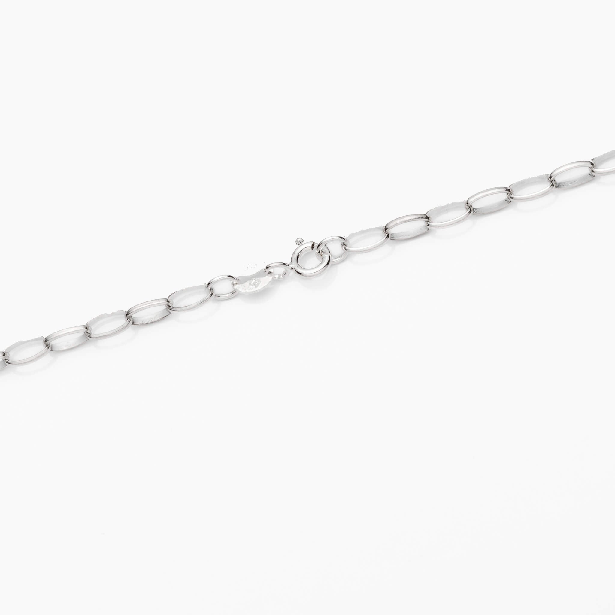 Sterling Silver Pearl Chain Necklace 3.4mm 16