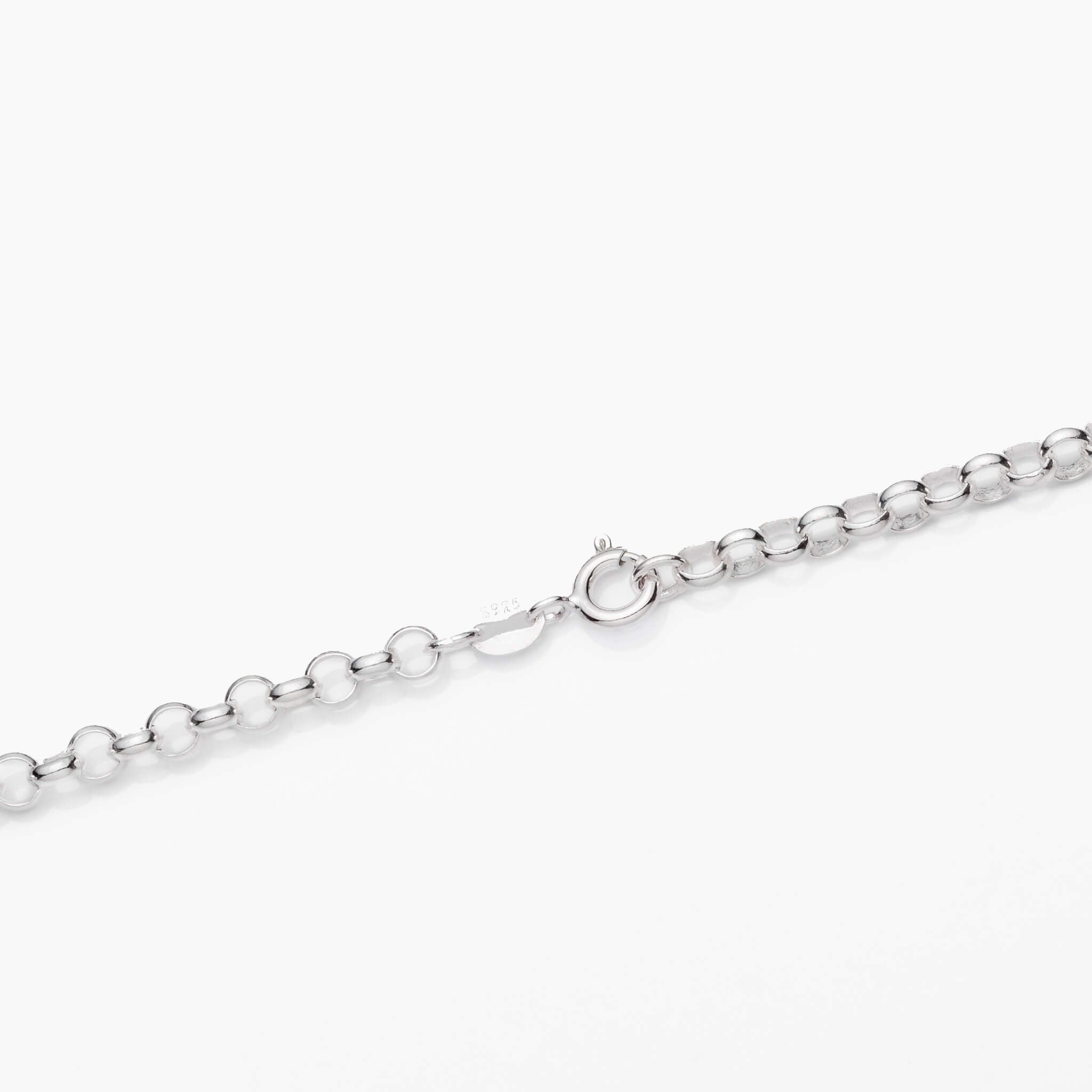 Sterling Silver Rolo Chain Necklace 4mm 18