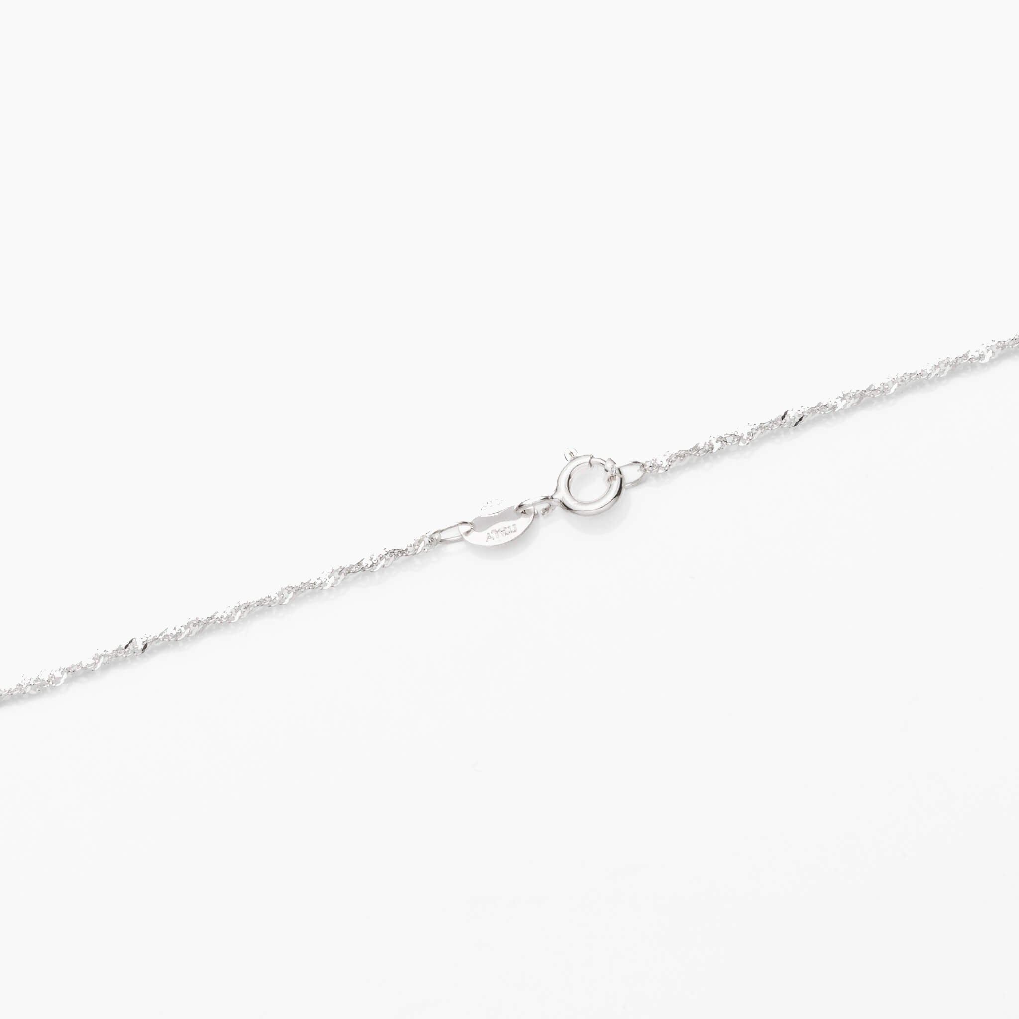 Sterling Silver Singapore Chain Necklace 1.2mm 16