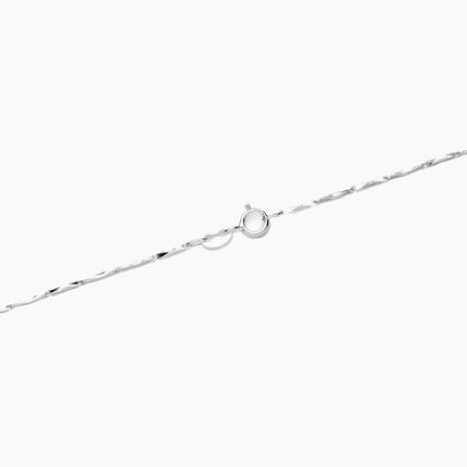 Sterling Silver Yuanbao Cable Chain Necklace 0.8mm 18