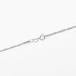 Sterling Silver Design Pattern Bar Chain Necklace 1.3mm 18
