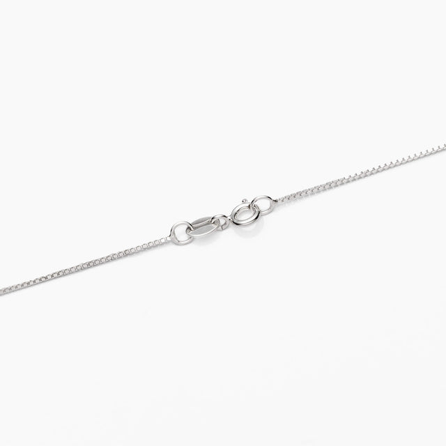 Sterling Silver Box Link Chain Necklace 1.2mm 16