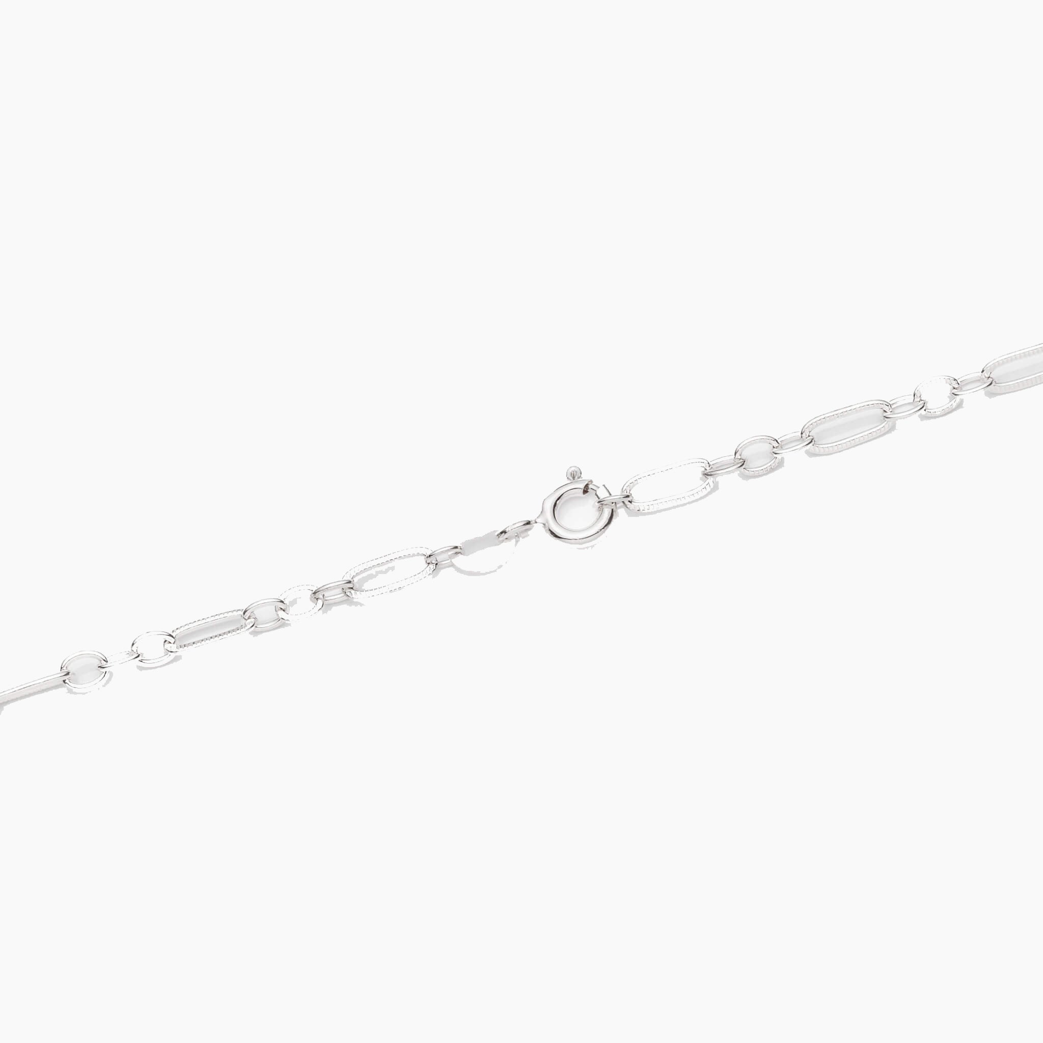 Sterling Silver Figaro Chain Necklace 3.2mm 18