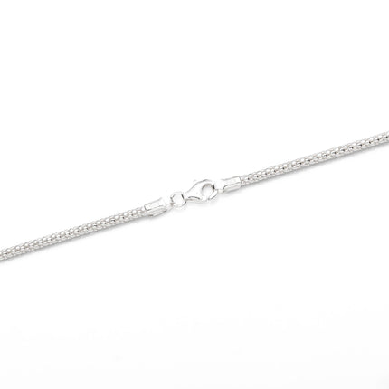 Sterling Silver Popcorn Chain Necklace 2.05mm 18