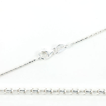 Sterling Silver Snake Chain Necklace 1.2mm 16″ (41cm) 18