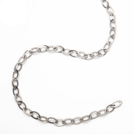 Double Oval Rolo Chain in Sterling Silver
