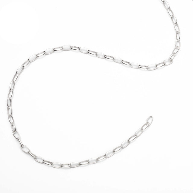 Oval Rolo Chain in Sterling Silver