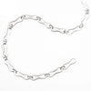 Unique Shape Flat Cable Chain in Sterling Silver