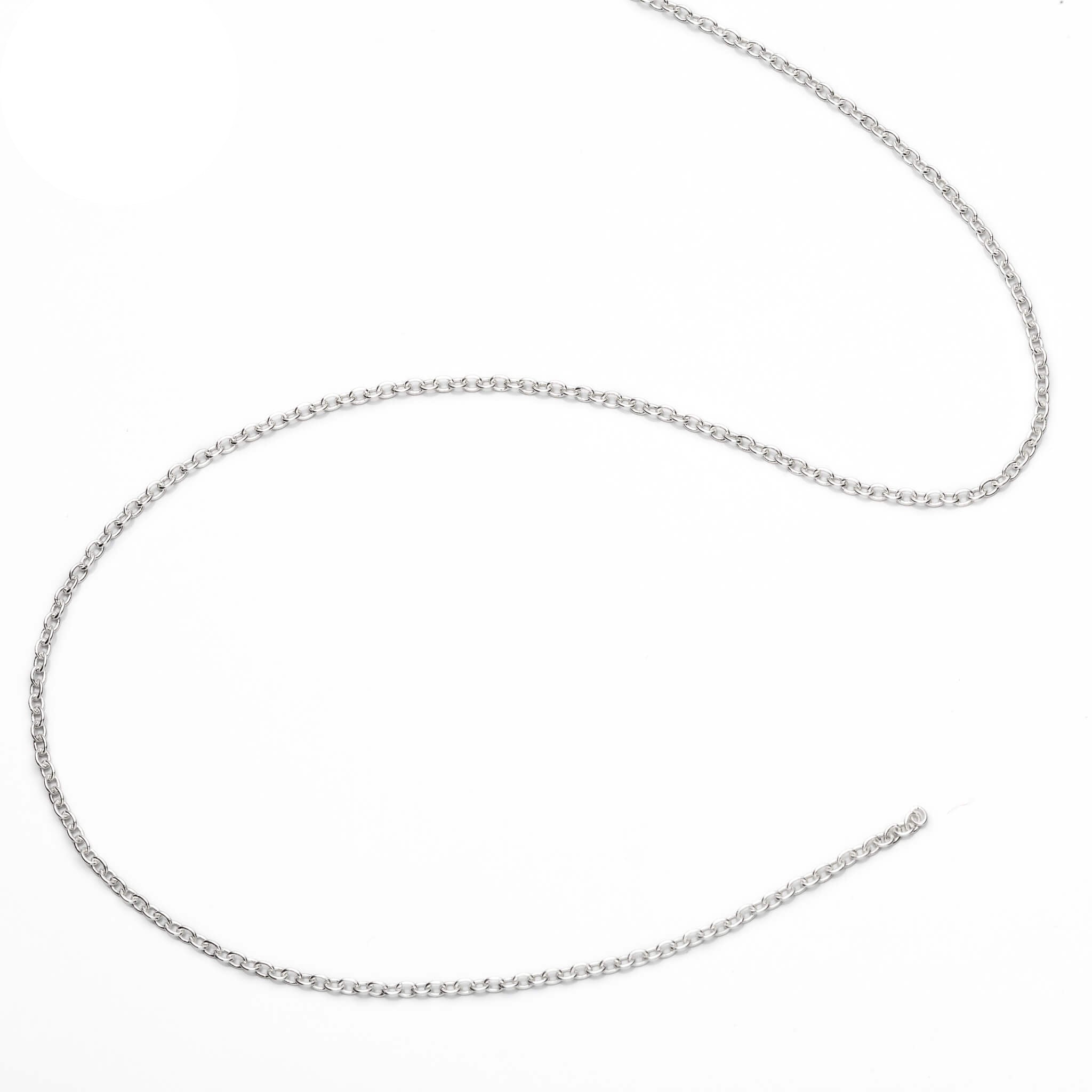 Fine Cable Chain in Sterling Silver