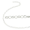 Oval Belcher (Rolo) Chain in Sterling Silver
