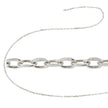 Beveled Cable Chain in Sterling Silver 1.3mm x 2mm links