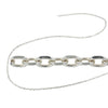 Beveled Cable Chain in Sterling Silver 1.5mm x 2mm links
