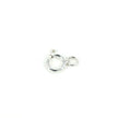 Spring Ring Clasp in Sterling Silver with Closed Jump Ring 5.5mm