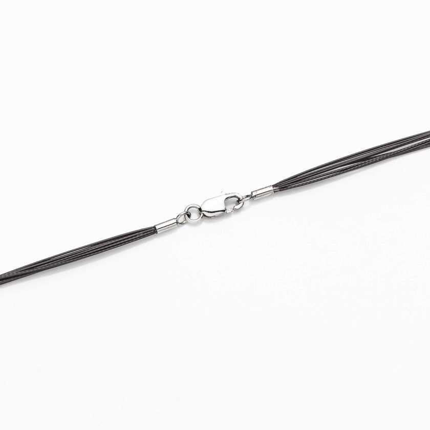 Stainless Steel Wire Necklace Black