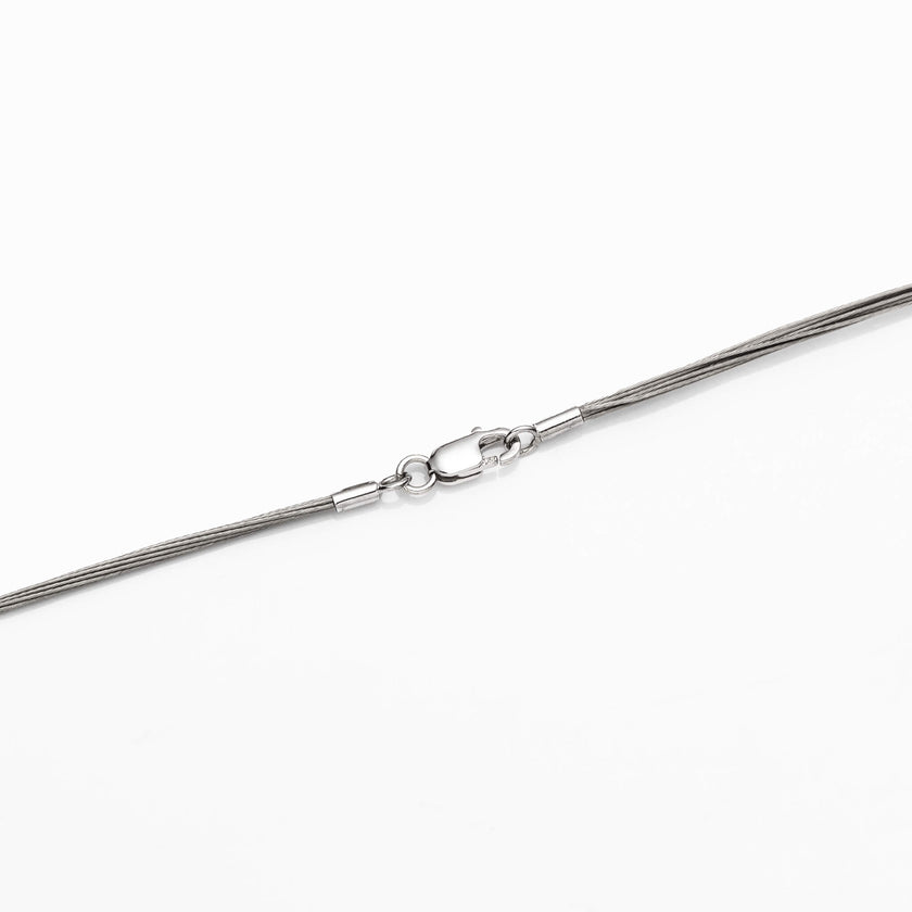 Stainless Steel Wire Necklace Silver
