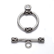 Rope Design Toggle Clasp in Sterling Silver 17mm