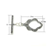 Toggle Clasp in Antique Sterling Silver 25.4x41mm