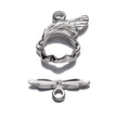 Toggle Clasp in Sterling Silver 15.5x22.2mm
