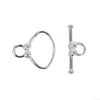 Oval Toggle Clasp in Sterling Silver 18mm